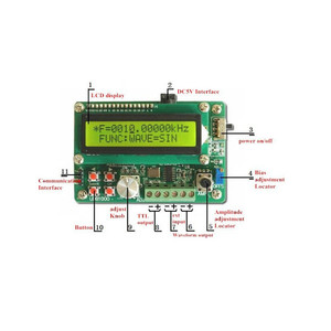 Udb1008s dd फ़ंक्शन सिग्नल जनरेटर 0.01hz-8mhz आवृत्ति काउंटर मीटर स्वीप साइन इन स्क्वायर त्रिकोण sawdd तरंग विभिन्न - Product Image 4