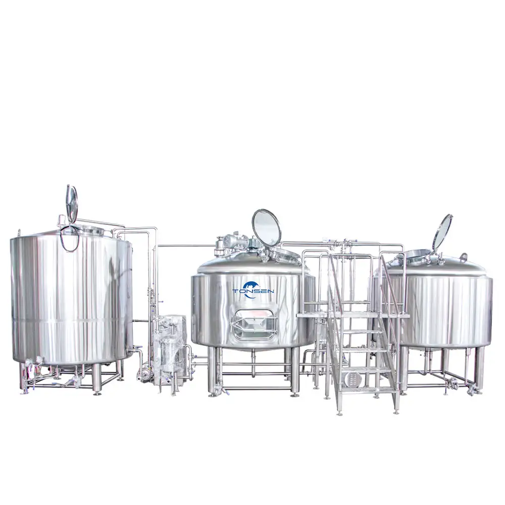 Satılık büyük bira yapım ekipmanı 20HL 20BBL 2000L bira sistemi bira bira makinesi