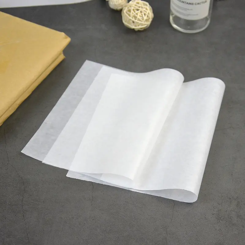 Custom Logo Print Jumbo Roll White Air Fryer Parchment Paper Sheets For Air Fryer