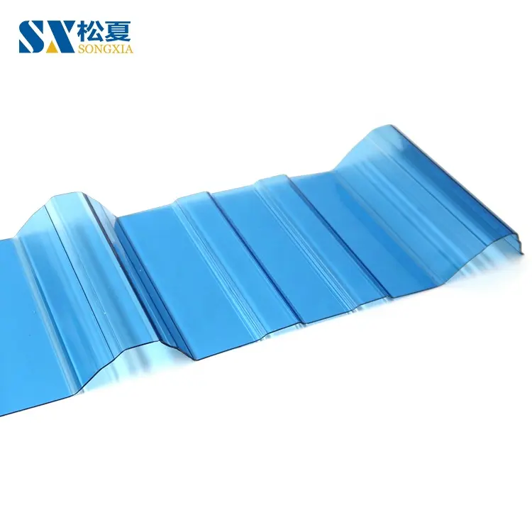 Heat Resistant Bending Flexible Blue Polycarbonate Sheet