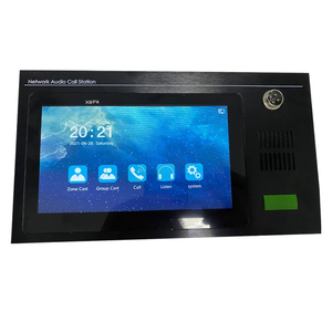 IP PA <strong>System</strong> 10-inch Touch Screen Visual <strong>Intercom</strong> Host Speaker with Controller and Paging Mic - Product Image 2