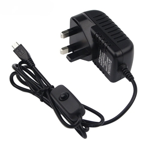 Lonten Raspberry Pi 3 B + alimentatore 5V 3A pulsante interruttore Micro USB caricabatterie adattatore EU US UK AU Plug per Raspberry Pi 3 Mo - Product Image 5