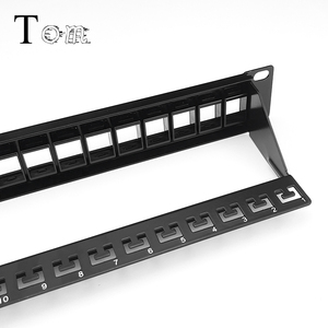 TOM-P-16 19'' 1U <strong>UTP</strong> Blank 24port <strong>Patch</strong> <strong>Panel</strong> with Back bar Unshielded Modular Distribution Frame Empty Frame <strong>Patch</strong> <strong>Panel</strong>