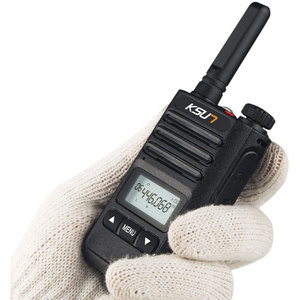 KSUN TFSI-Mini transceptor FM, Radio portátil de dos vías, impermeable, Waki Taki, sistema de intercomunicación inalámbrico, UHF, 6W - Product Image 1