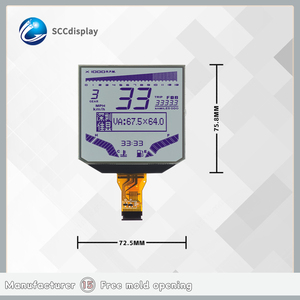 Schermo LCD personalizzato a 7 segmenti Anti-abbagliamento SJXDGW020 moto contachilometri digitale strumento modulo LCD personalizzato - Product Image 4