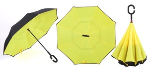 纯色反转伞双层廉价倒车倒转伞用于汽车雨伞可逆旅行 - Product Image 3