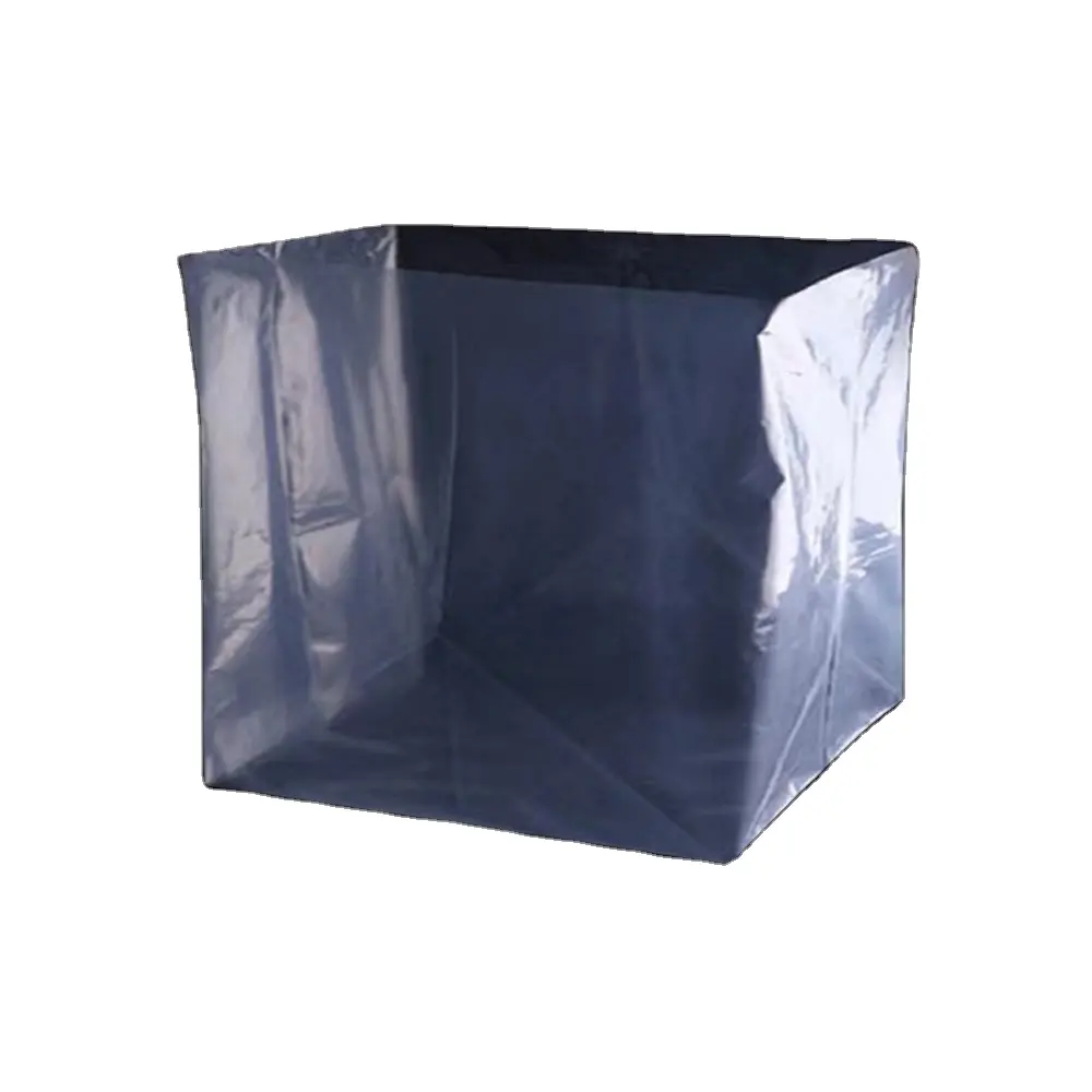 三次元フィルムバッグが並ぶ大型機器防塵バッグ工業用防塵大底PEビニール袋