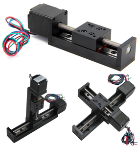 Mini XYZ <strong>Axis</strong> T-type <strong>CNC</strong> <strong>Sliding</strong> Table <strong>Rail</strong> Linear Stage Steel Transport Guide Platform Stepper Motor Drive <strong>Kit</strong> Core Bearing - Product Image 4