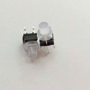 Buona qualità 6x6x12 interruttori a pulsante luce dpdt interruttore con tappo trasparente touch pulsante luce blu singolo colore due colori - Product Image 2