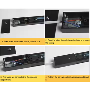 Ronse Chất Lượng Cao Nhôm Hoàn Chỉnh LED Theo Dõi Ánh Sáng Đường Sắt 2 Ft Tuyến Tính Lõm Trần <span class=keywords><strong>Mover</strong></span> Hiện Đại CE Chứng Nhận 0.5 Meter 1 - Product Image 5