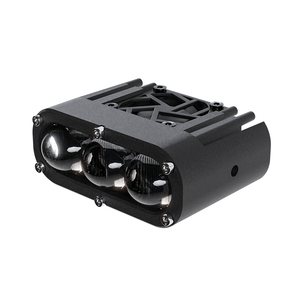 TAOCHIS bi led lens ızgara ışık ile 3 gözler motosiklet için yüksek düşük ışın 54w spot beyaz ve sarı renk - Product Image 1