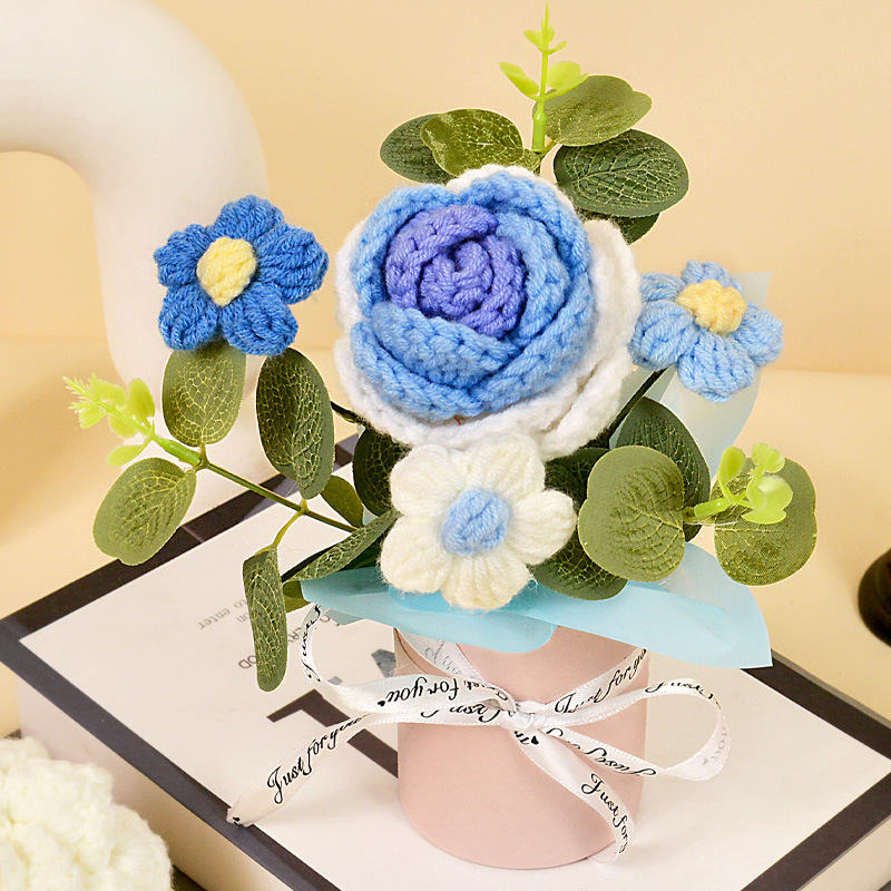 Seau de câlin rose bleu dégradé