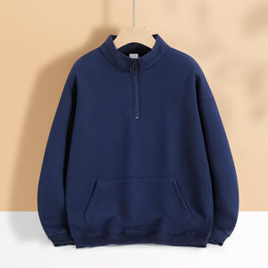เสื้อกันหนาวมีซิปรูดซิปสำหรับผู้ชายผ้าคอตตอน480gsm มีฮู้ดใหม่ปี2025 - Product Image 5