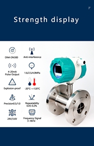 Iyi tekrarlanabilirlik 304 paslanmaz çelik sıvı pentane flanş türbin debimetre yüksek hassasiyetli metanol debimetre sensörü - Product Image 4