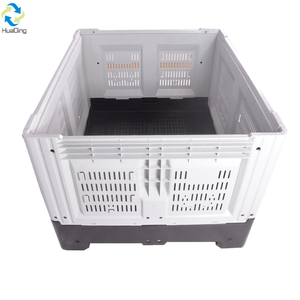 HUADING Reciclaje Estándar Durable Plástico Contenedor a Granel Tamaño Euro Caja Plegable Apilable Almacenamiento Resistente - Product Image 2