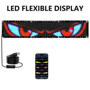アプリコントロールフレキシブルLEDサインボードスクロールカーLEDサインディスプレイデジタルディスプレイLEDマトリックスパネルカーウィンドウライトディスプレイ - Product Image 2