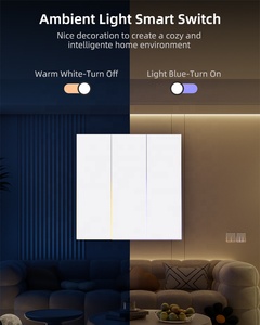Tuto Tuya Wifi ab standart akıllı yaşam Tuya App kontrol akıllı ev ortam işığı akıllı duvar anahtarı - Product Image 3