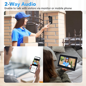 Uya 1080P ideideo oor Hone ntercom ystem 7 Inch crecrecrecreen onitor - Product Image 4