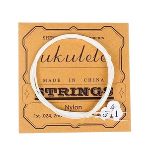 Juego de cuerdas de fábrica de ukeleles y guitarras pequeñas, cuatro cuerdas de nailon para instrumentos de cuerda, empaquetadas en el Reino Unido