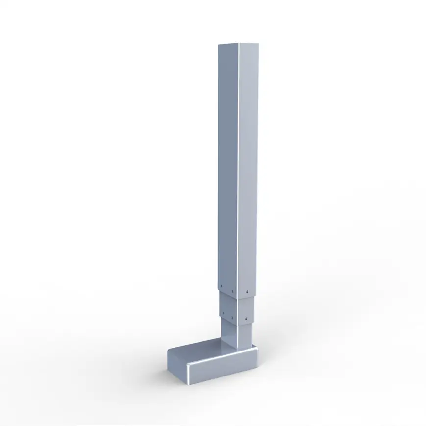 Three-stage 3 section lifting column powder coated table leg for sit stand desk