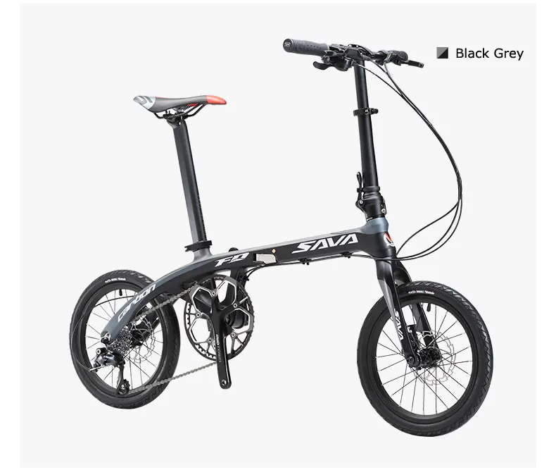 SAVA จักรยานพับผู้ใหญ่จักรยานพับ20นิ้วคาร์บอนไฟเบอร์จักรยานพับได้ Mini Carbon City จักรยานพับจักรยาน