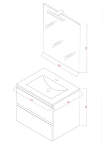 Yüksek kaliteli önceden monte edilmiş banyo çözümleri-ayna ile ücretsiz ayakta banyo ünitesi-tarzınıza göre uyarlanmıştır