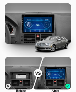 Wanqi 9 Inch 4 Cores Android 11 Car Audio Dvd Multimedia Player Radio Video Stereo Navigation System for Benz C-<strong>Class</strong> 2006-2011 - Product Image 3