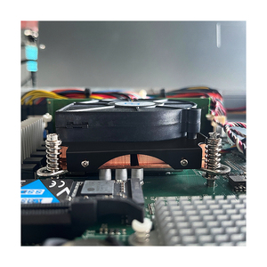 優れた製品1UサーバーCPUクーラー100WTDP12V銅製ヒートシンク、4ピンダブルボールベアリング付きLGA1356/1366プロセッサーラジエーター - Product Image 6