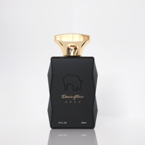 Özelleştirilmiş lüks kıvrım tipi kullanımlık 100ml altın t-şekil kap parfüm şişesi buzlu cam parfüm şişesi kutusu ile - Product Image 3