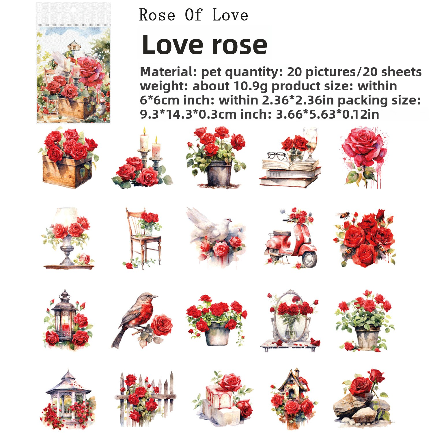A Rose in Love-rosso