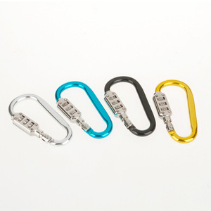 3 dijital küçük boy Tsa kombinasyon tuş kilidi kodu karabina klip asma kilit - Product Image 4