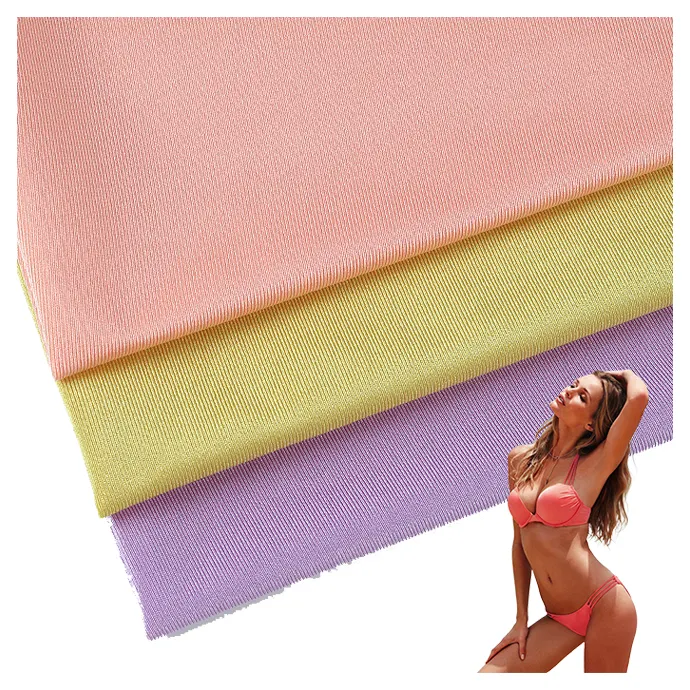 Fabricação 180g Matt 88% Poliéster 12% Lycra Stretch Quick-dry Soft Smooth Sportswear Underwear Swimwear Tecido