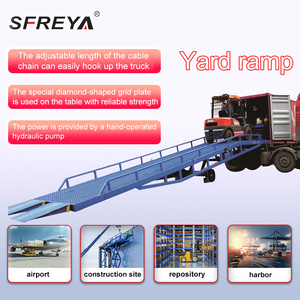 SFREYA S3508 Yard Ramp Stahl lager Laderampe mit 6-15T Kapazität Geräuscharme mobile Rampe zum Laden/Entladen von Containern - Product Image 6