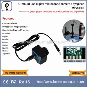 C-mount Adapter 2592*1499 Resolução Baixo Ruído de Imagem CMOS <span class=keywords><strong>Sensor</strong></span> USB Microscópio Digital Camera Inspeção de Qualidade