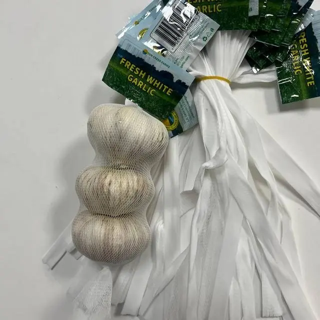 Factory direct selling bag garlic net garlic net roll  garlic net