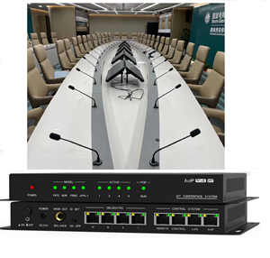Профессиональная настольная Проводная Конференц-система RJ45 gooseneck TCP/IP POE 8 Вт для аудио конференц-системы оборудования - Product Image 1