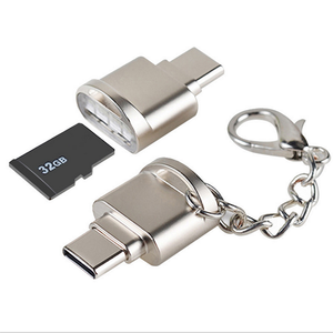 用于Macbook手机电脑、相机、笔记本电脑的整体USB插头适配器类型c至Micro SD SDXC TF存储卡读卡器适配器 - Product Image 1