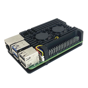 Soğutma fanı soğutma ile ahududu pi 5 nesil ahududu PI 5 anakart alüminyum alaşım koruyucu muhafaza - Product Image 1