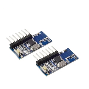 QIACHIP RF 433 Mhz Sender 4-Tasten-Fernbedienung und Empfänger Schaltkreis modul Kit Fest EV1527 Decodierung Lerncode - Product Image 1