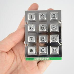 Teclado numérico industrial de metal para control de acceso para terminales de cajeros automáticos y máquinas expendedoras - Product Image 1
