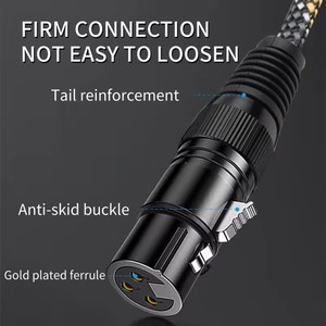 HIFI 2 RCA to 2XLR Female Interconnect <strong>Cable</strong> OFC High Quality RCA <strong>Cable</strong> for DVD CD DAC Amplifier <strong>Audio</strong> <strong>Cable</strong> - Product Image 3