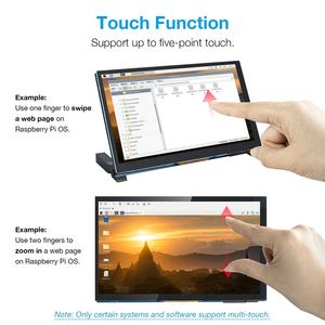 800 X480 Dsi Ips Display 5-Punkt-Touchscreen Kapazitiver Bildschirm Treiber frei für Raspberry Pi 5 7 Zoll Raspberry Pi Monitor Touchscreen