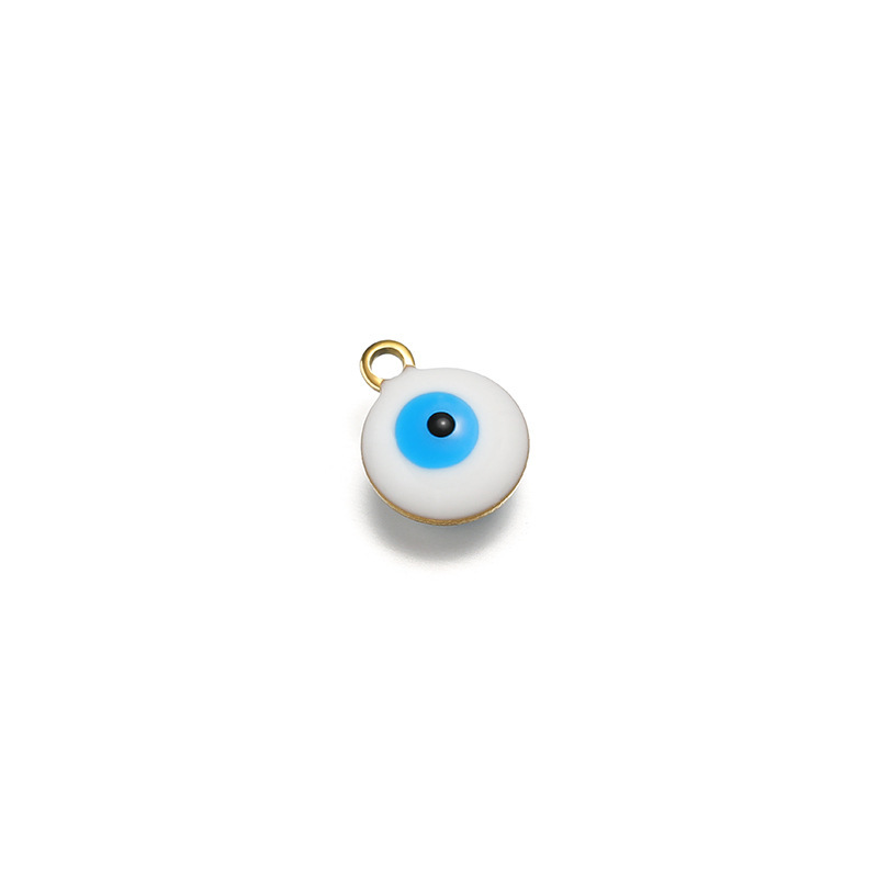 8mm gold Double-Sided White