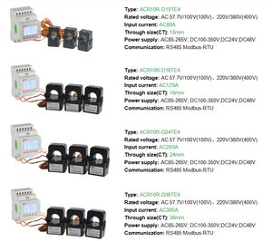 Misuratore di energia per Inverter solare con Split Core sensori di corrente Acr10R-D10TE4