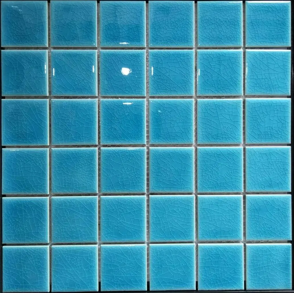 300*300 prezzi all'ingrosso all'aperto verde blu arcobaleno colore cristallo piastrelle di mosaico piscina