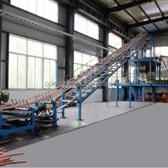 electromagnet copper piston rod continuous casting and rolling line furnace for melting metal