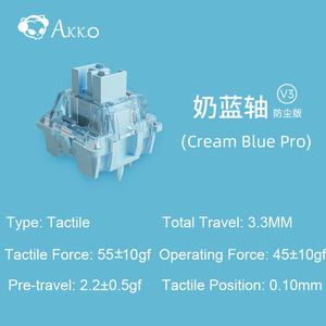AKKO Cream Yellow Switch for <strong>Mechanical</strong> <strong>Keyboards</strong> Hot Swap Switch 5pin Linear Switches Fast Triggering <strong>CS</strong> Series - Product Image 2