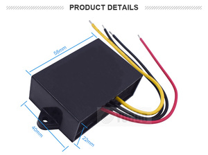 Salida de puerto de CC 24VAC a 5VDC 5A 25W Convertidor reductor Buck Conectores personalizados - Product Image 2