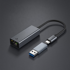 Super Speed 1000M USB C <strong>Network</strong> Card USB C to Ethernet Adapter Type C to RJ45 Lan <strong>Computer</strong> Connector CARD - Product Image 2