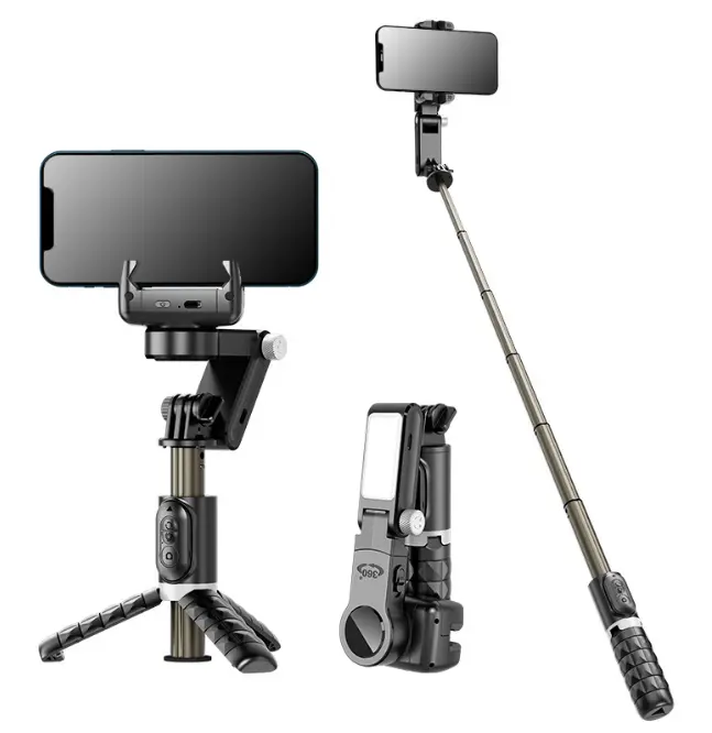 Estabilizador portátil PTZ de três eixos para câmera, suporte de rastreamento de rosto ao vivo, cardan para celular Ai, frete grátis, vista panorâmica Q18